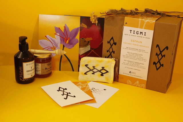 Coffret SAFRAN avec porte-monnaie - TIGMI 