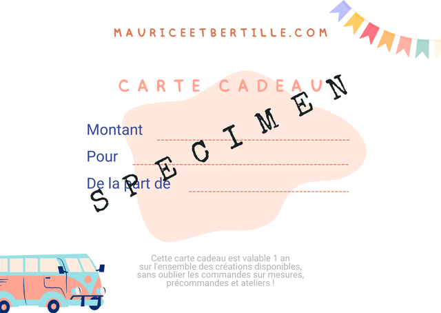CARTE CADEAU - Créations et Ateliers