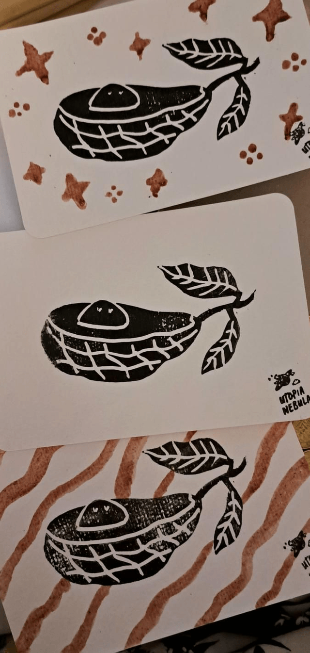 BABY AVOCADO - Linogravures PLANTOUNES